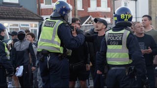 Two people have been arrested as a result of the disorder